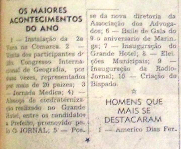 Os maiores acontecimentos de 1956