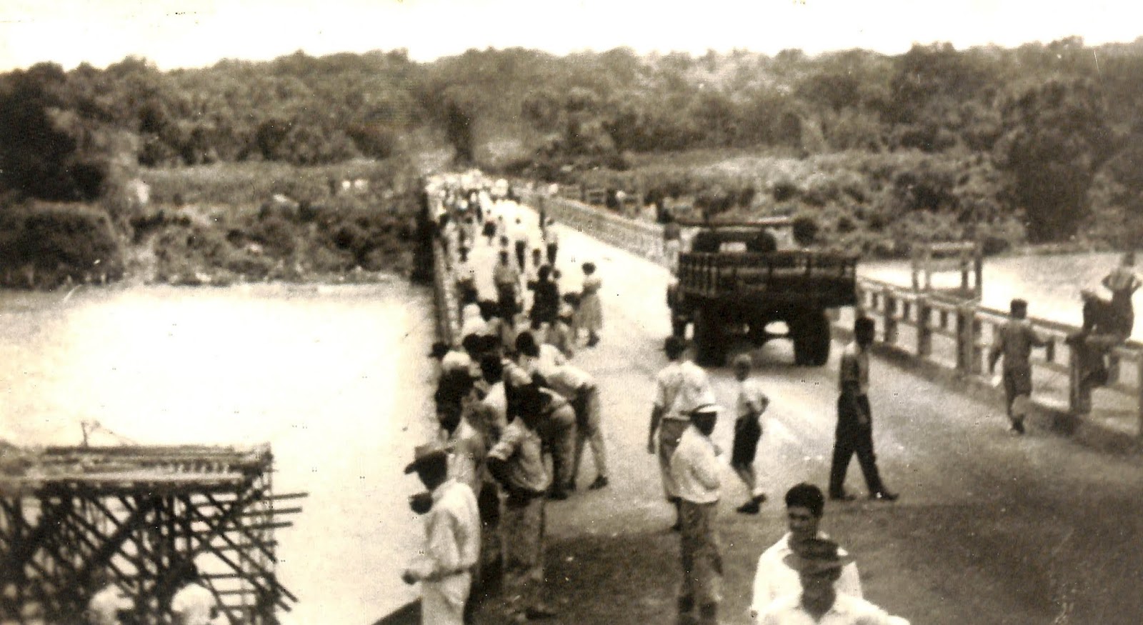 Inauguração da ponte do Rio Ivaí - 1956