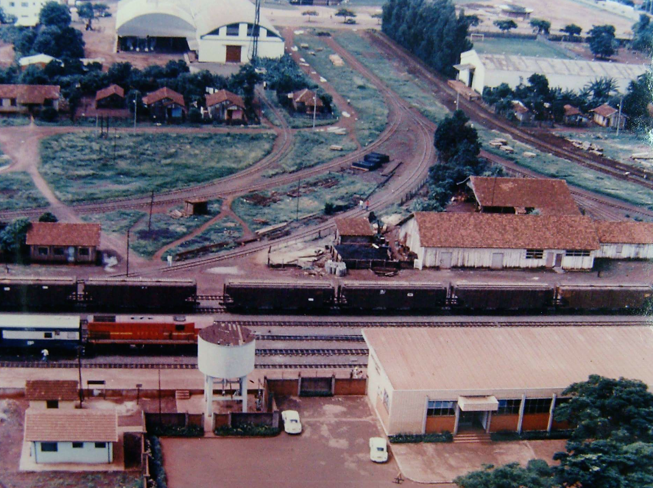 Pátio da Estação Ferroviária - Década de 1980