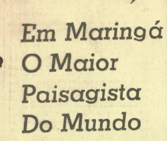 Burle Marx e o Bosque I - Anos 1960