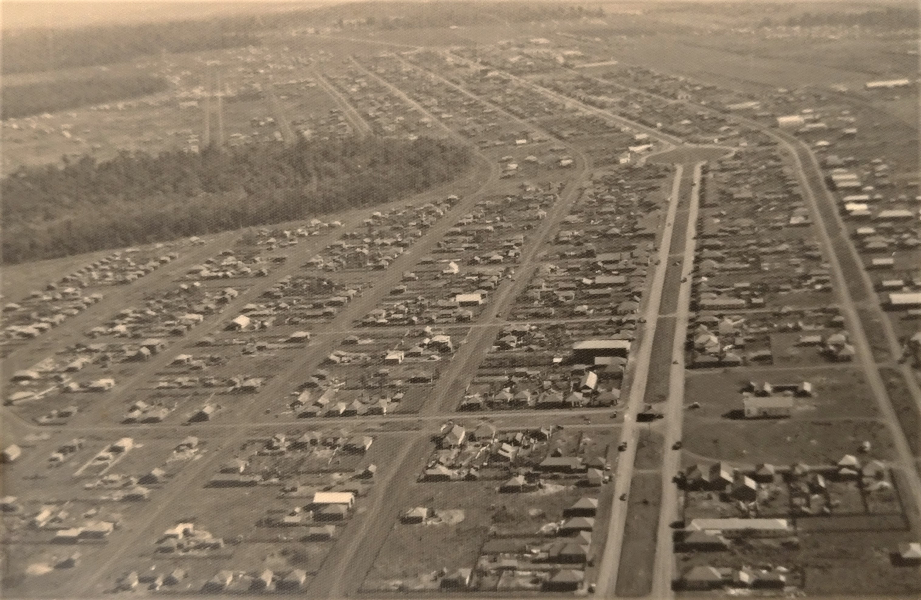 Vista aérea da Vila Operária - 1952