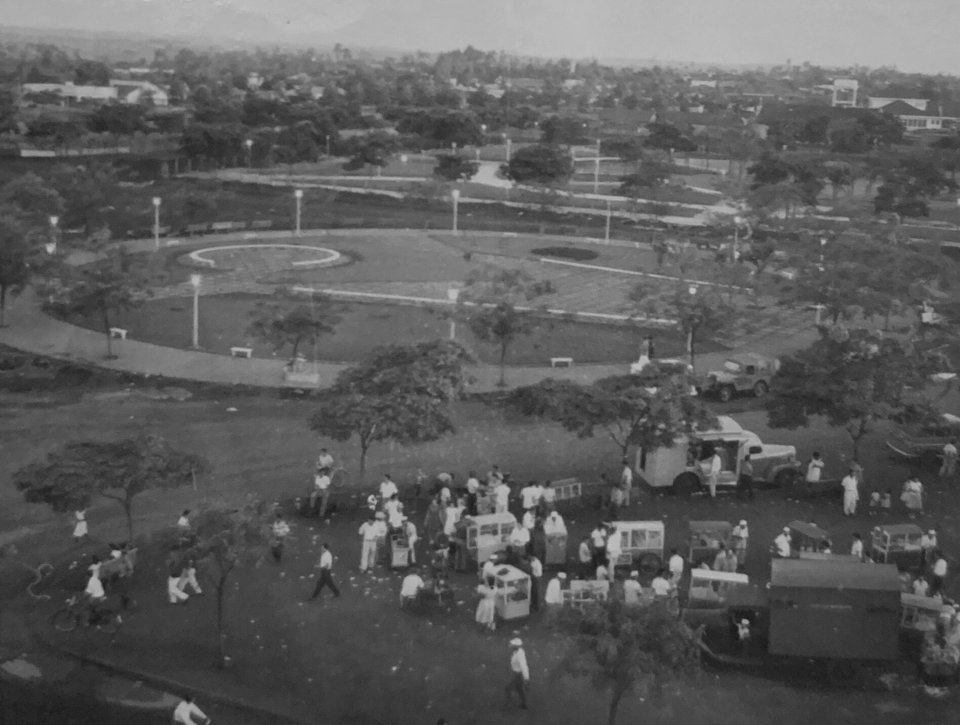 Concentração de vendedores ambulantes - Década de 1960