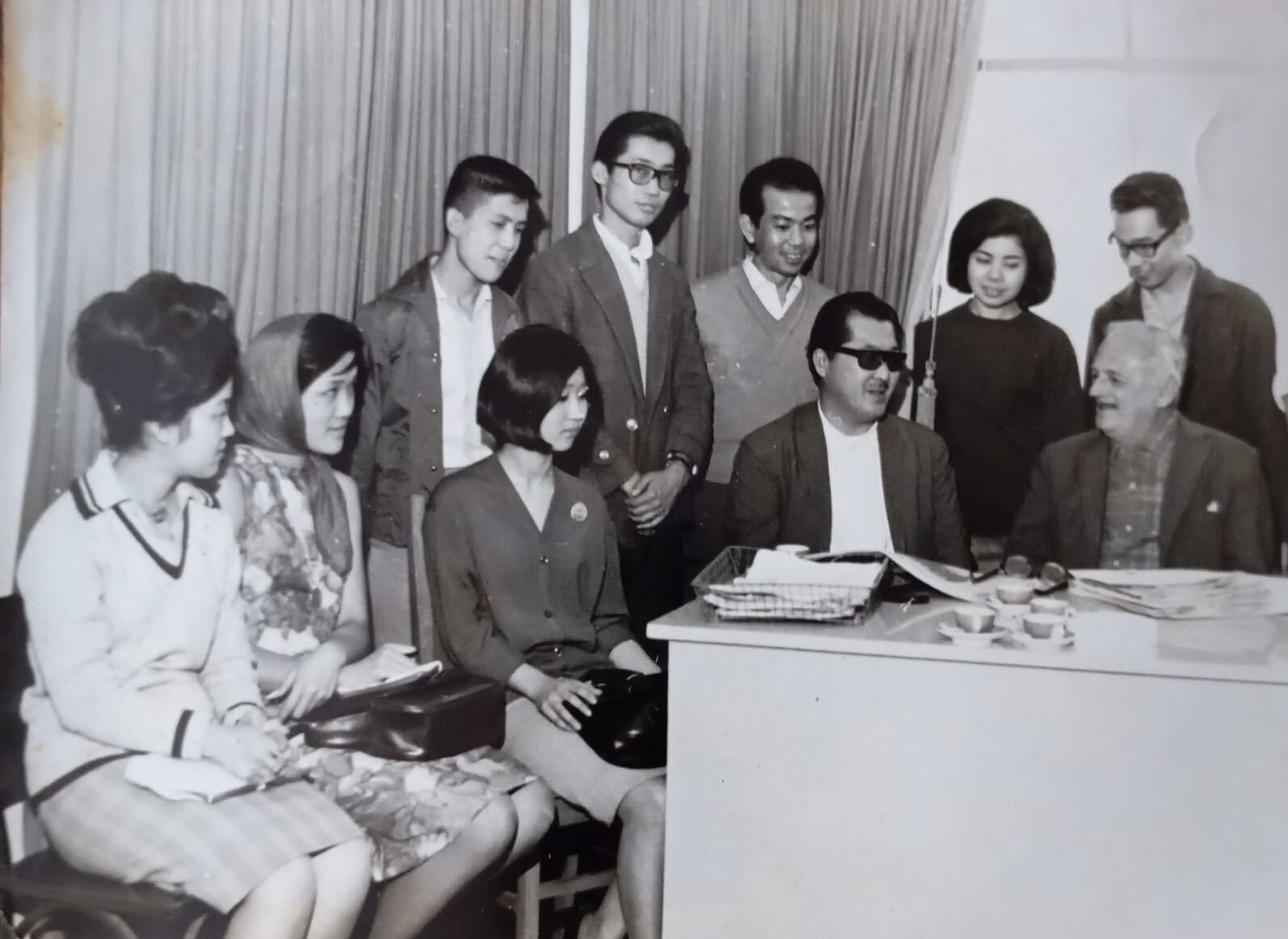 Jovens da colônia nipônica e vereadores - Anos 1960