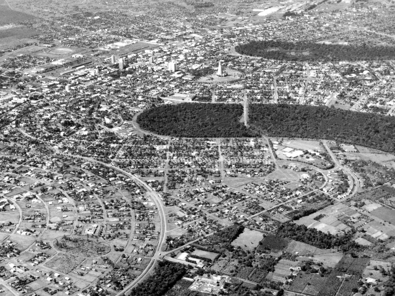 Registro aéreo - Década de 1970