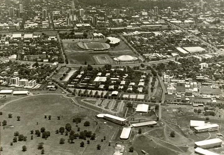 Vista aérea da UEM - 1982