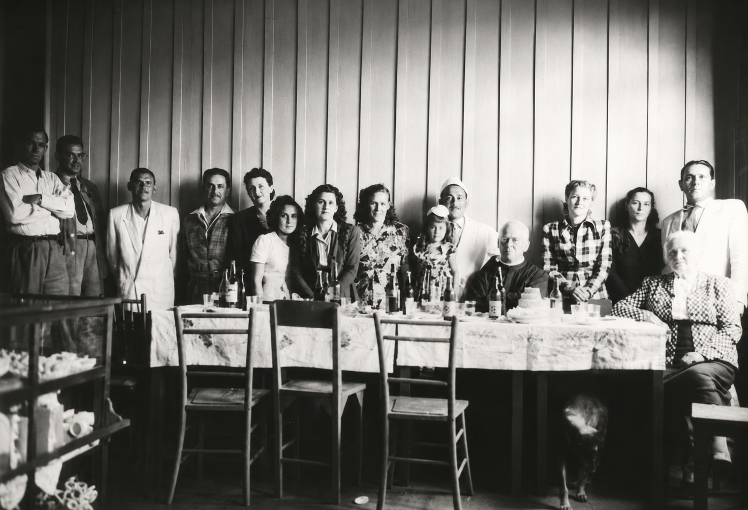 Padaria e Confeitaria Arco-Íris: alemães na inauguração - 1947