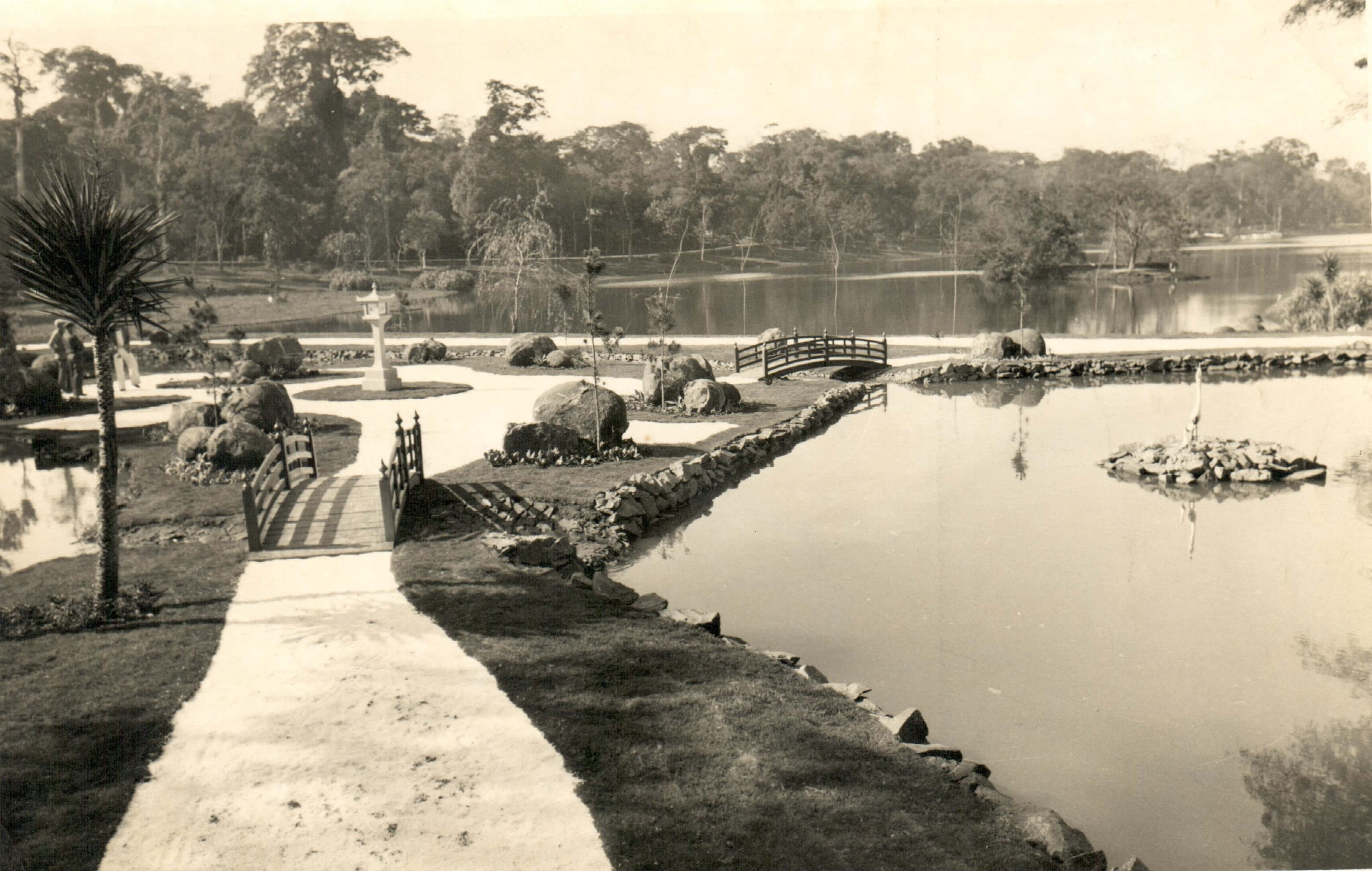 Jardim Japonês do Parque do Ingá - Década de 1980