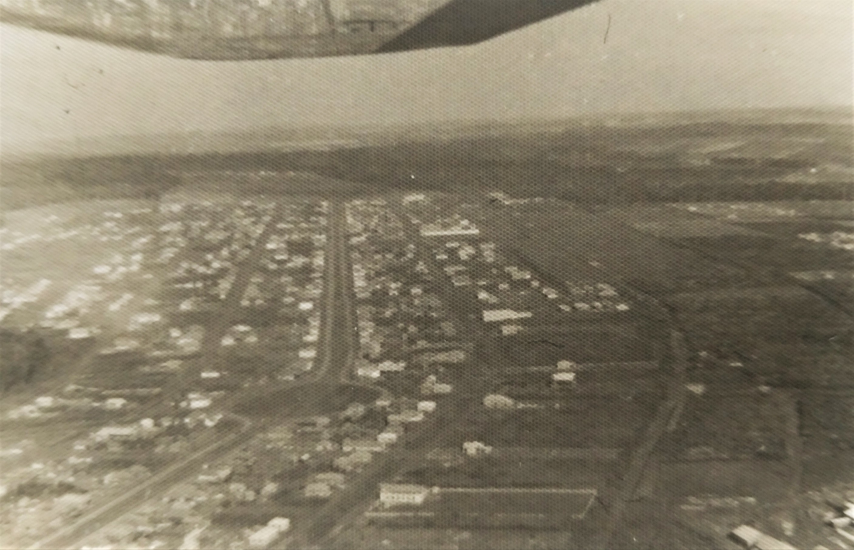 Vista aérea da praça Rocha Pombo - Década de 1950