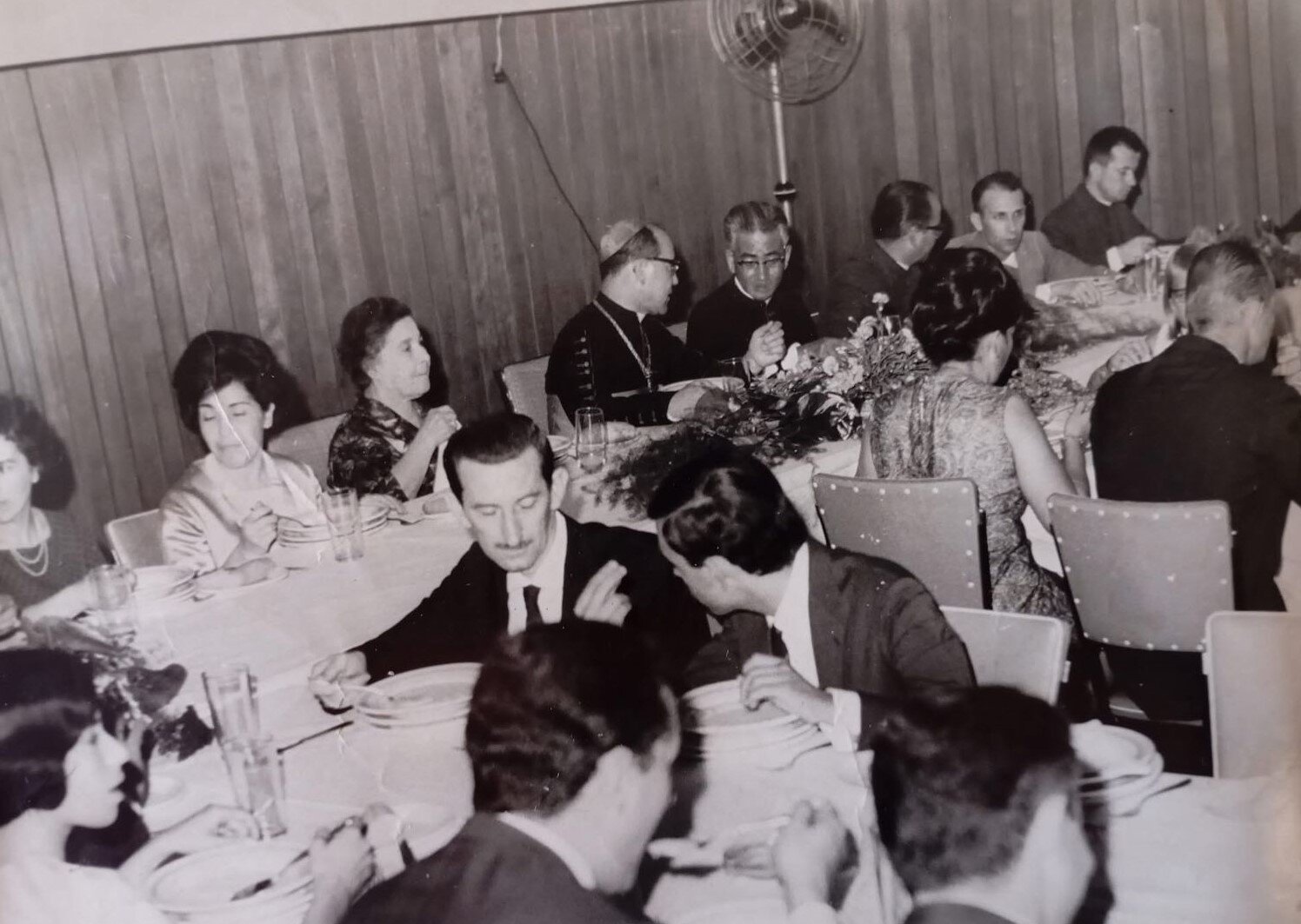 Dom Jaime, Monsenhor Kimura e autoridades - Anos 1960