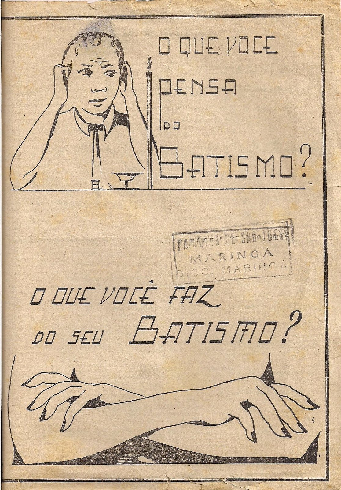 O batismo na década de 1950