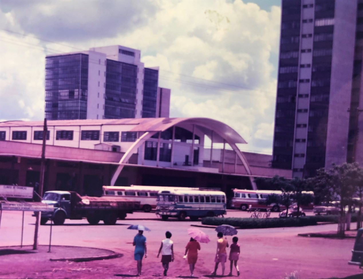 Face norte da Estação Rodoviária Municipal - Década de 1970