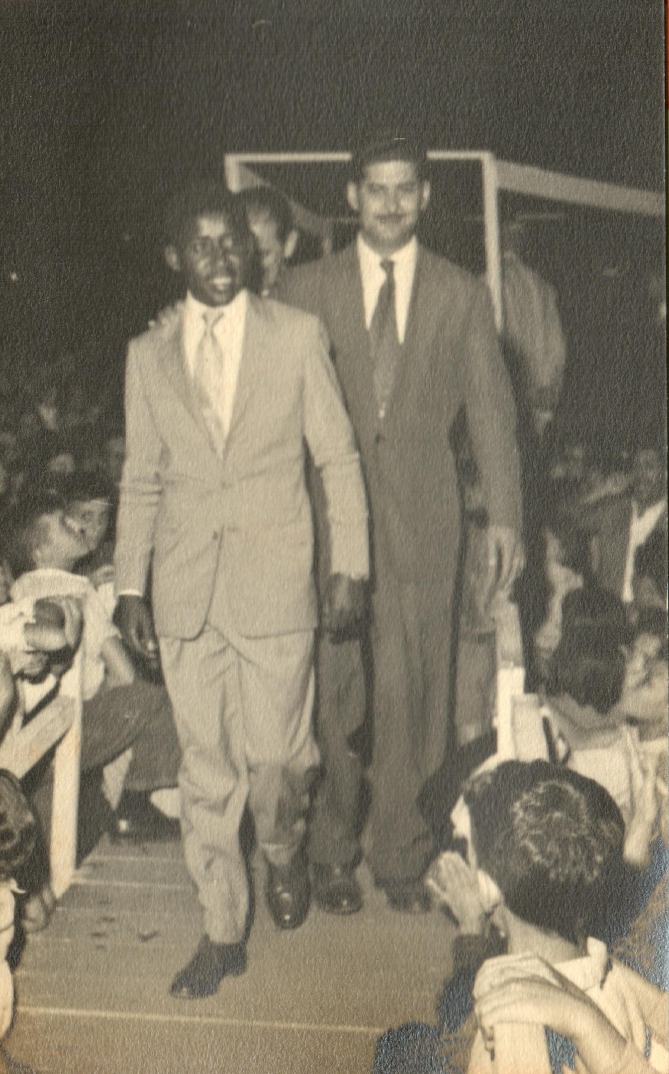 Américo Dias Ferraz e o ator João Negrinho - 1958