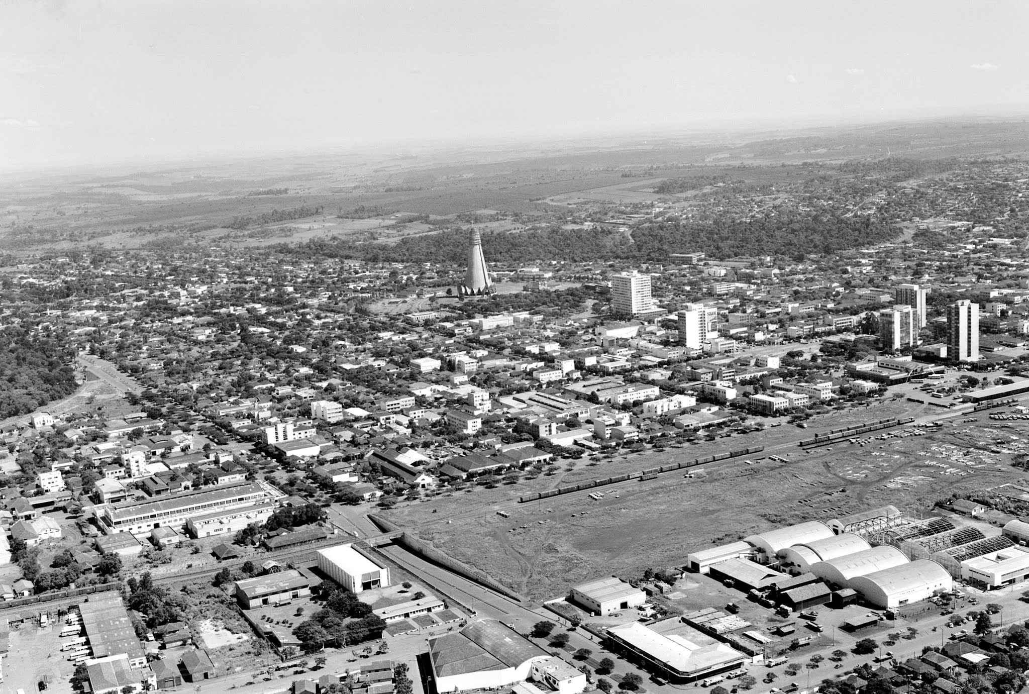 Vista aérea de Maringá - Início dos anos 1970