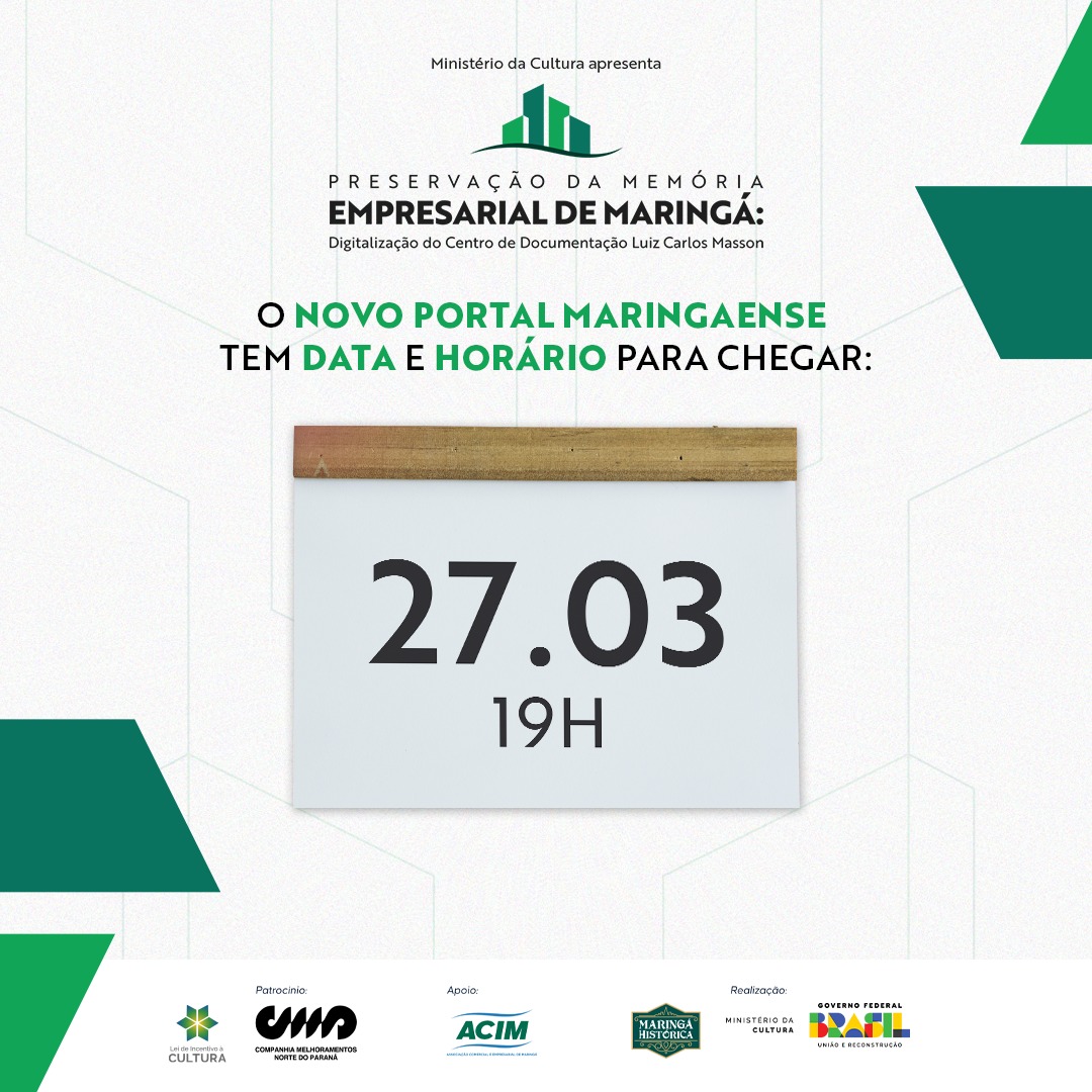 Data de lançamento do projeto Memória Empresarial - 29/3/23