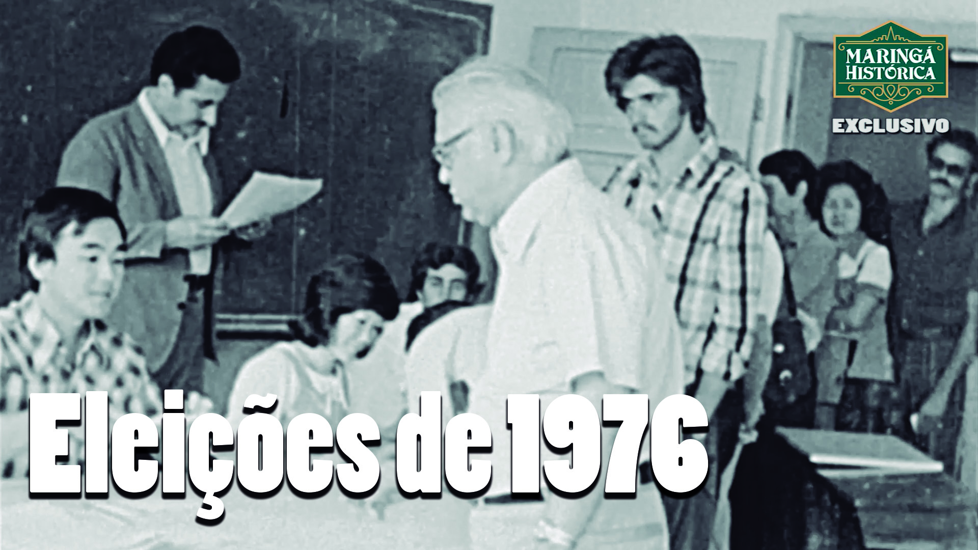 RARIDADE - Candidatos votando em 1976