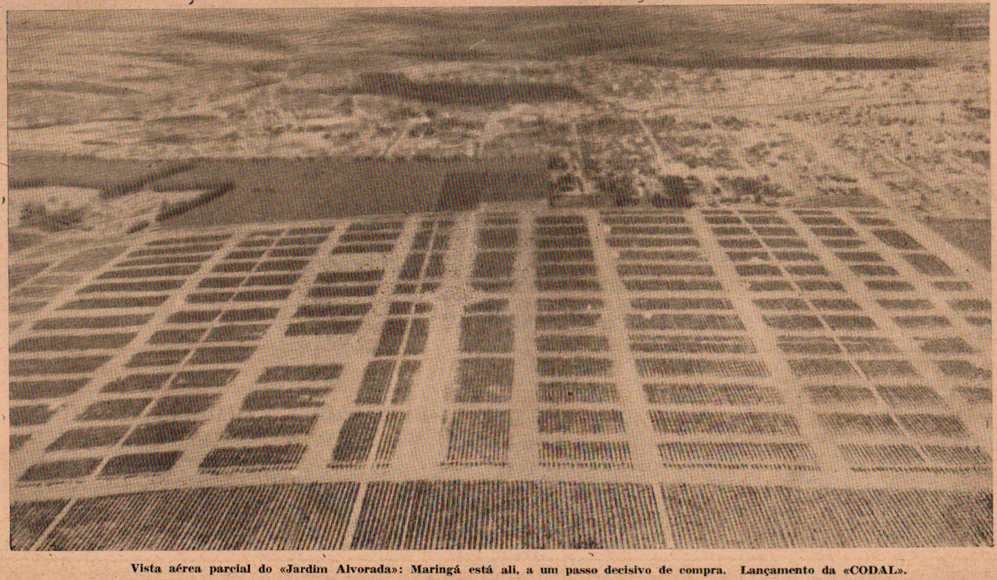 Vista aérea do Jardim Alvorada - 1963