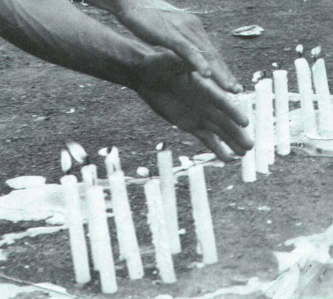 Velas em Dia de Finados - Anos 1970