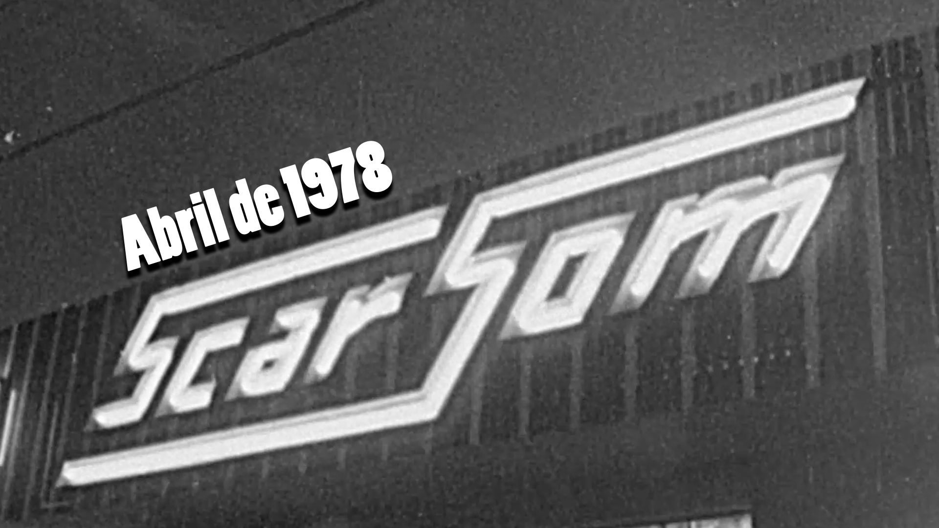 RARIDADE - Inauguração da Scar Som em 1978