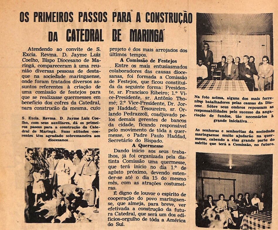 Pedra Fundamental da Catedral - 1958