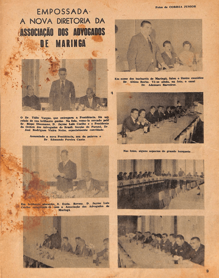 Posse da Associação dos Advogados de Maringá -1958