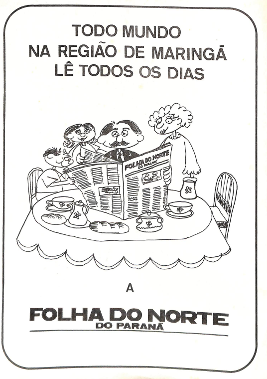 Anúncio da Folha do Norte do Paraná - 1975