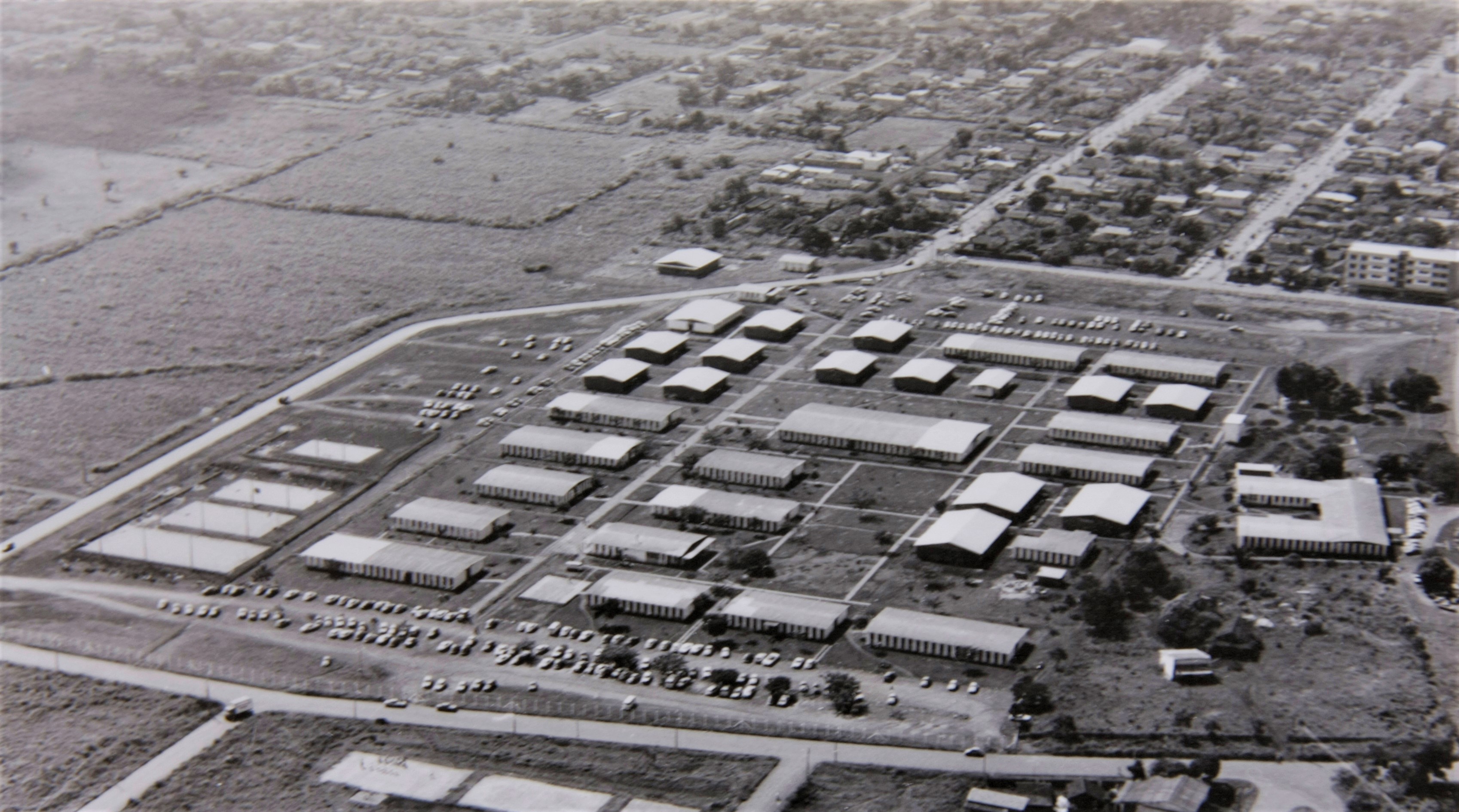 Vista aérea da UEM - Anos 1970