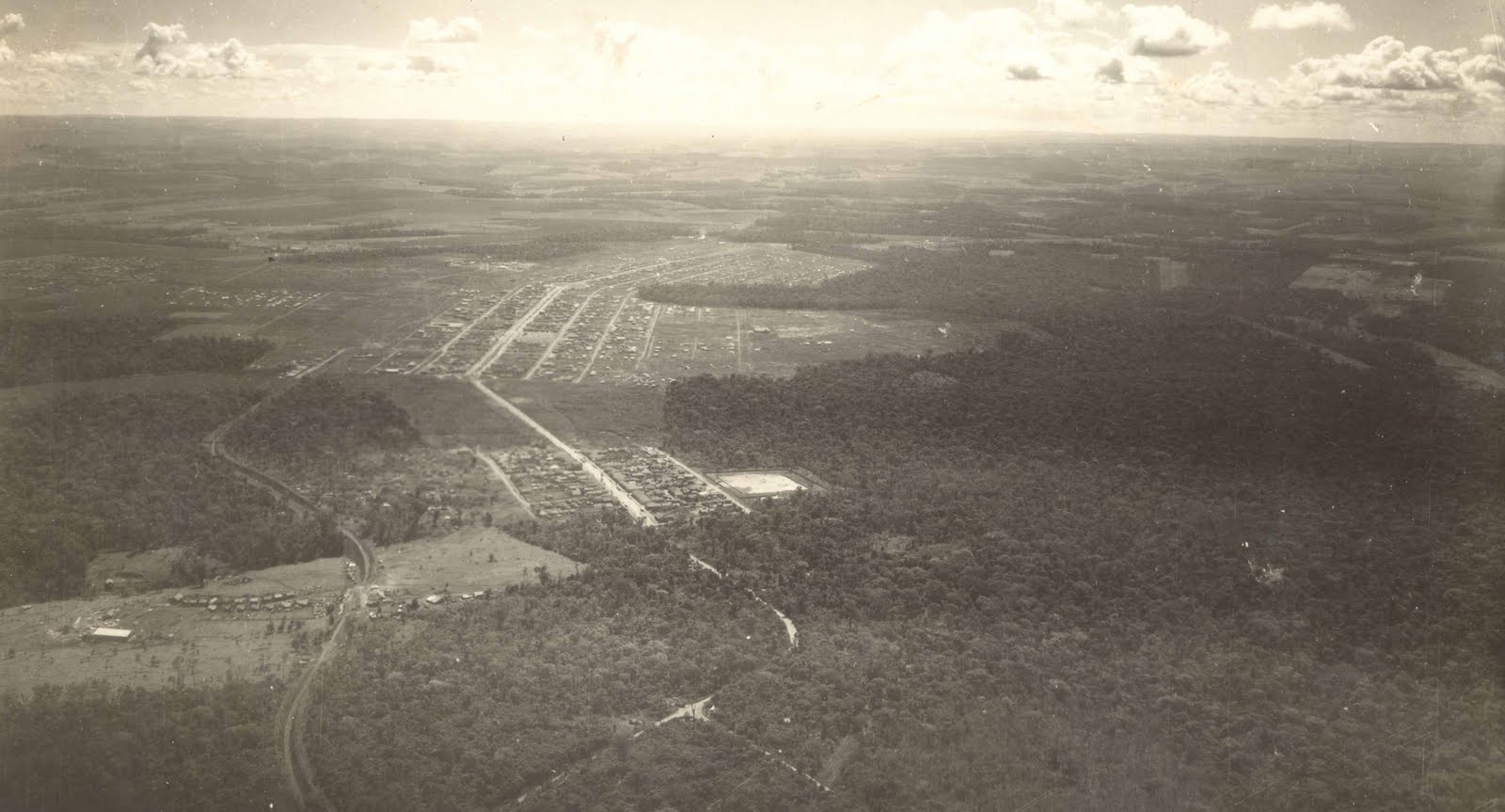 Vista Aérea Geral - Final da Década de 1950