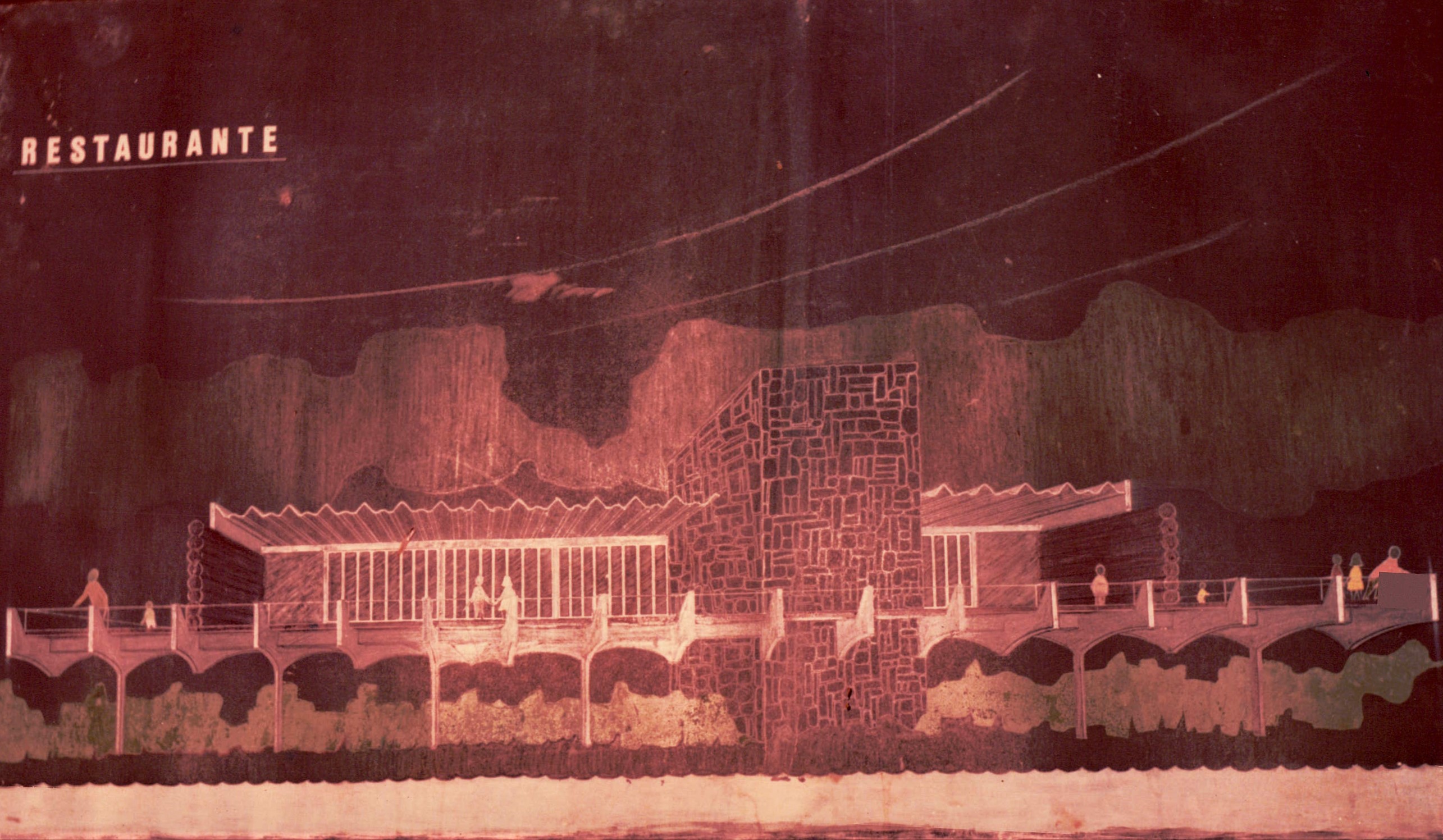 Projeto do restaurante do Parque do Ingá - Década de 1970