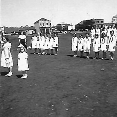 Alas pela praça da Rodoviária - Década de 1940