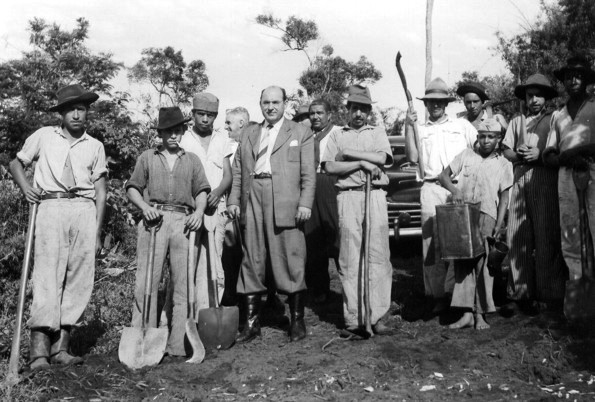 Moysés Lupion em Maringá - 1949