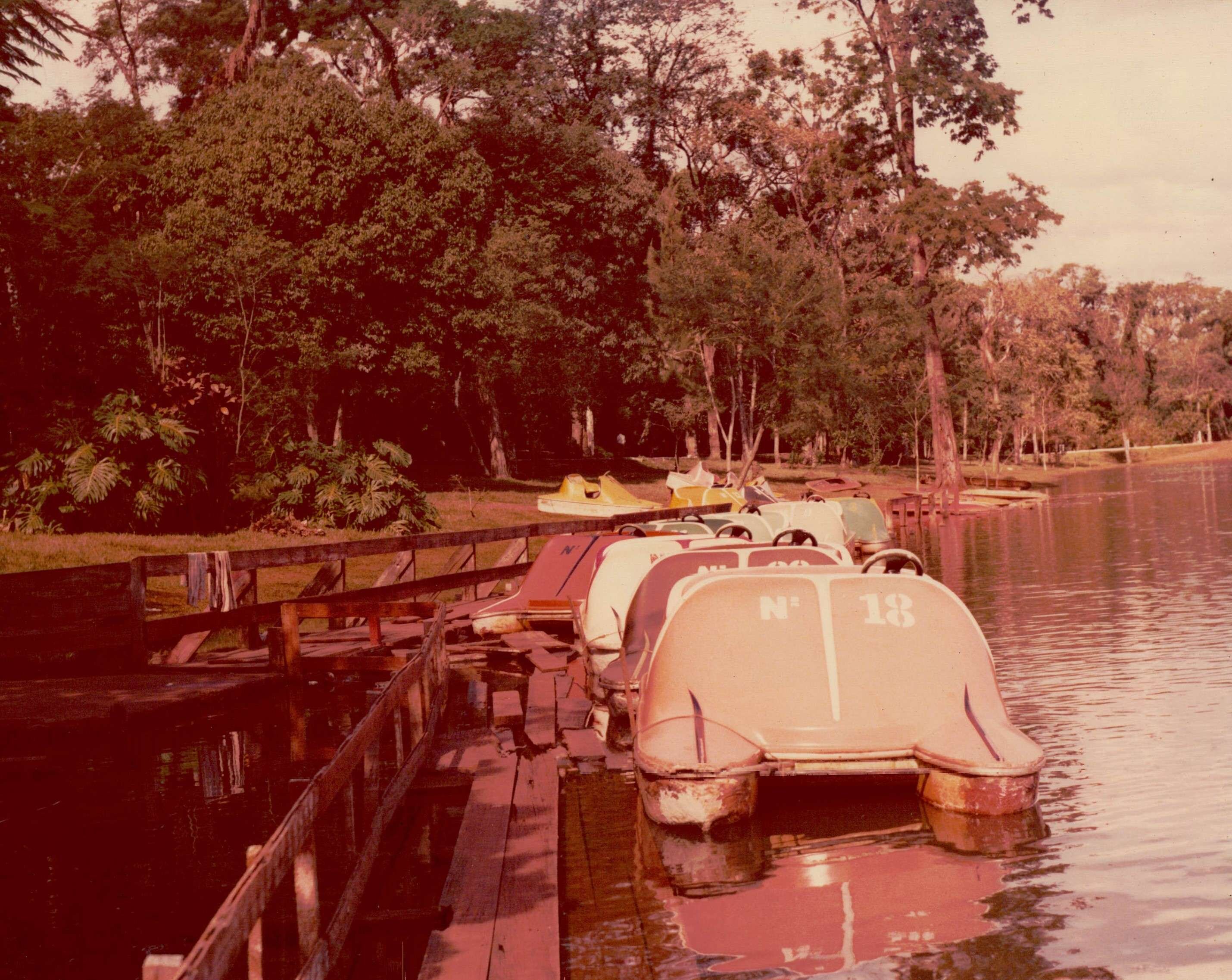 Pedalinhos do Parque do Ingá - Década de 1980