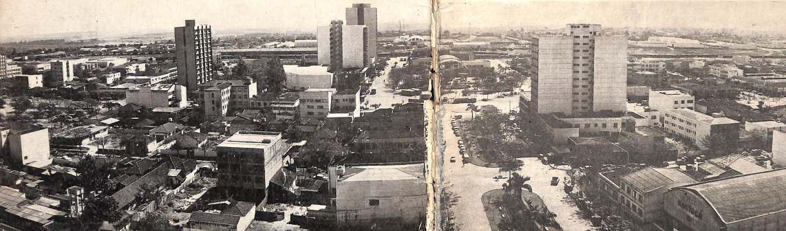 Vista panorâmica da cidade - 1968 