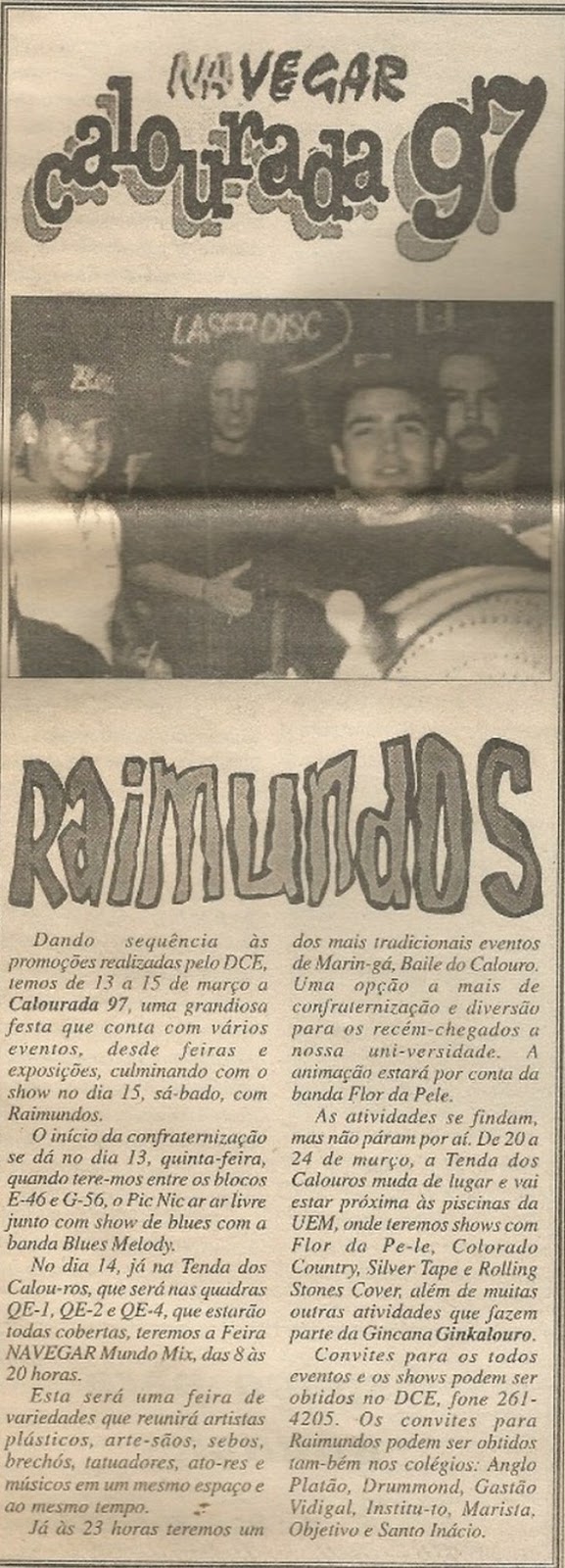 Show com Raimundos - 1997