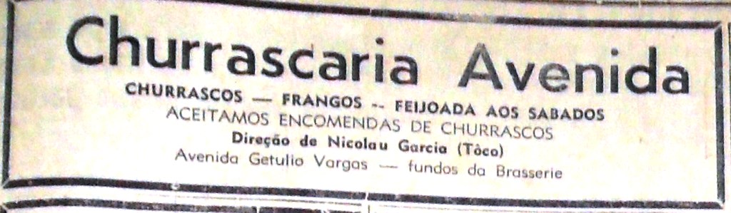 Churrascaria Avenida - Década de 1950