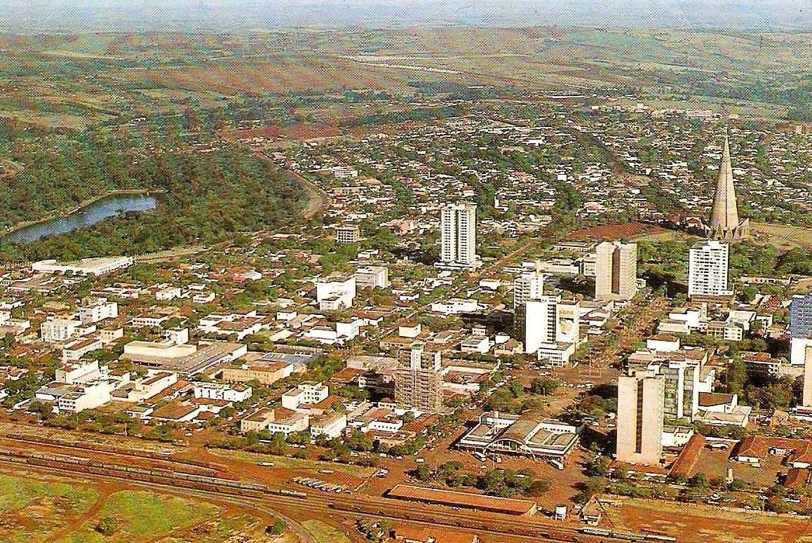 Vista aérea - Década de 1980