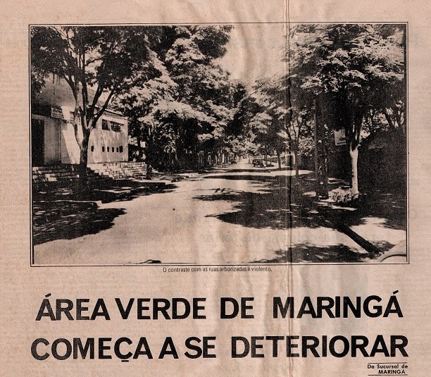 Área Verde em deterioração - Década de 1970