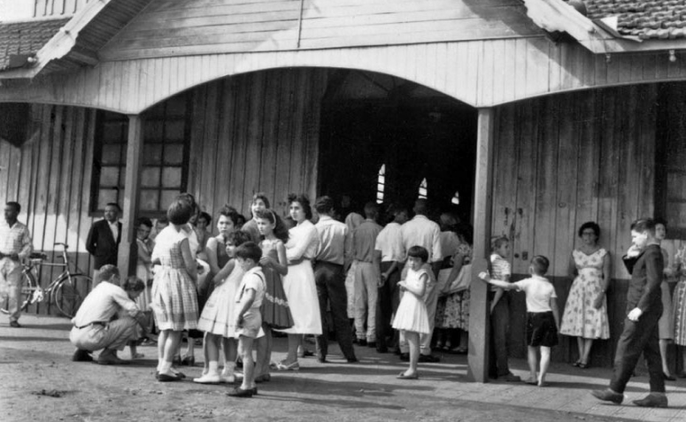 Entrada da Catedral (madeira) - Década de 1950