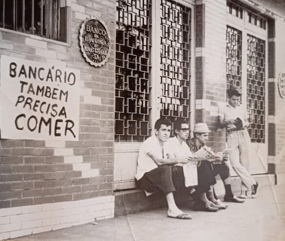 Movimento de bancários no Banco da Lavoura - Anos 1960