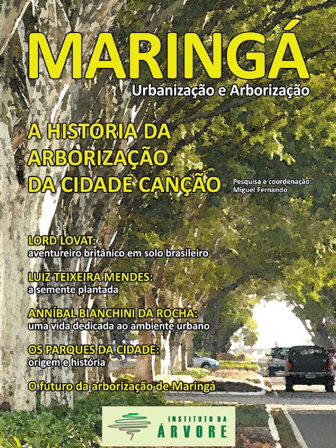 Cartilha educacional: Maringá: urbanização e arborização. A história da arborização da Cidade Canção
