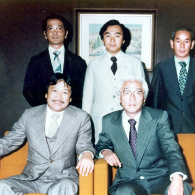 Comitiva maringaense com o fundador da Sony - 1979